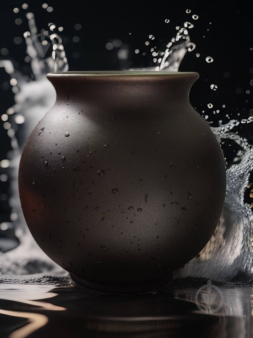 Ваза керамическая Kerama tato Сфера 16,5 см медь - фото 7