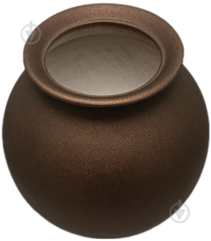 Ваза керамическая Kerama tato Сфера 16,5 см медь - фото 3