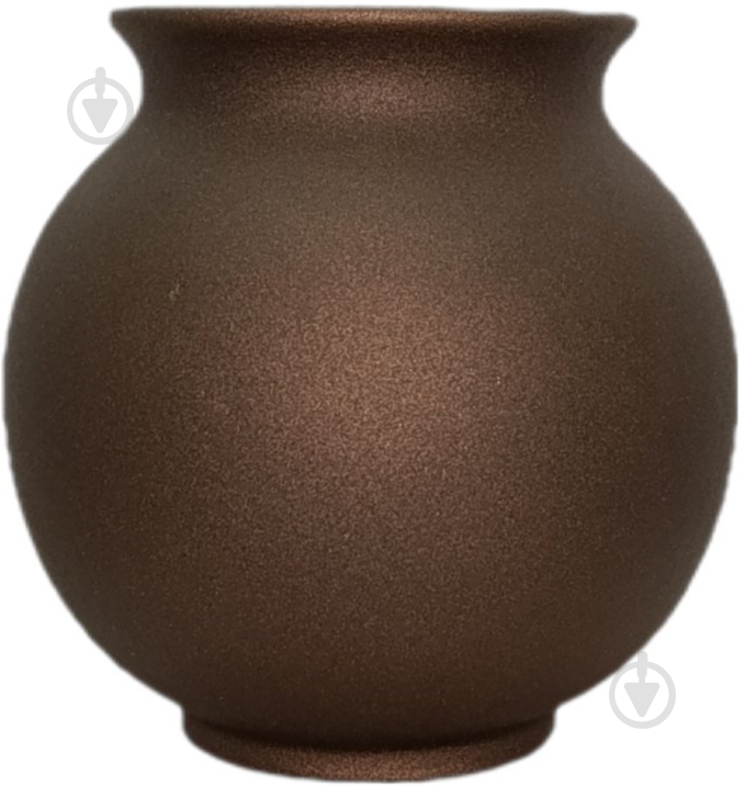 Ваза керамическая Kerama tato Сфера 16,5 см медь - фото 2