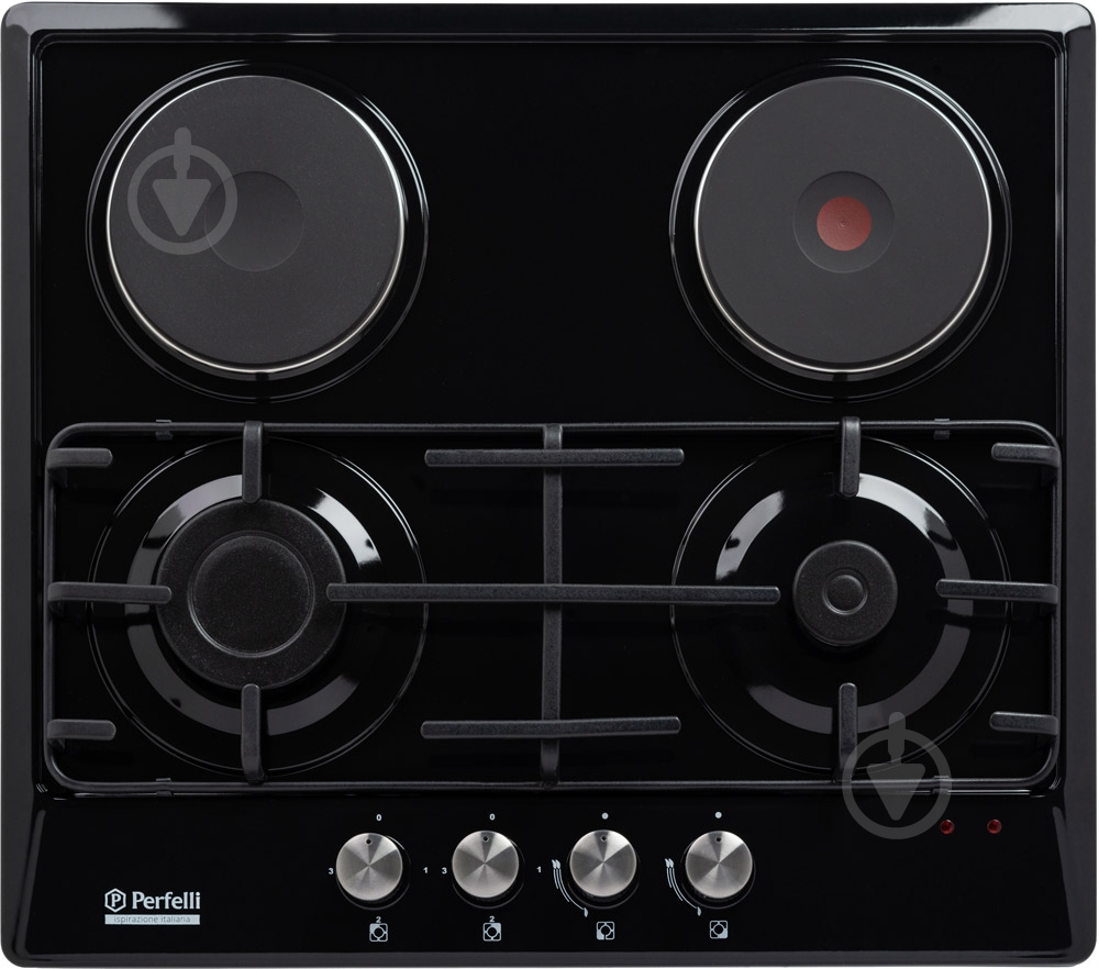 Варочная поверхность комбинированная Perfelli HKM 62010 BL - фото 1