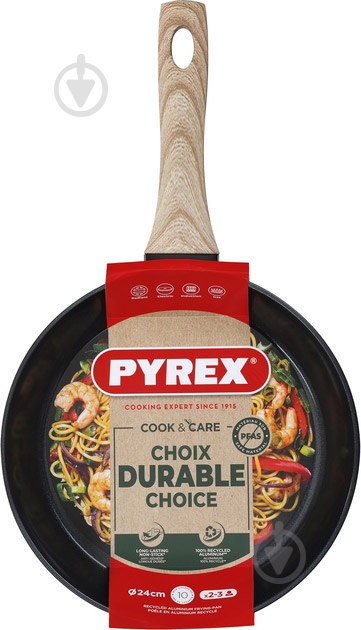 Сковорода Pyrex Cook&Care 24 см (CR24BF6/8046) - фото 5 Сковорода Pyrex Cook&Care 24 см (CR24BF6/8046) - фото 5