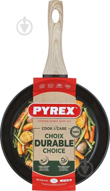 Сковорода Pyrex Cook&Care 22 см (CR22BF6/8046) - фото 5 Сковорода Pyrex Cook&Care 22 см (CR22BF6/8046) - фото 5