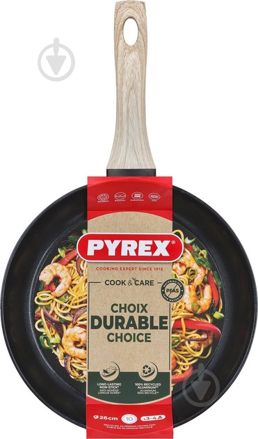 Сковорода Pyrex Cook&Care 26 см (CR26BF6/8046) - фото 5 Сковорода Pyrex Cook&Care 26 см (CR26BF6/8046) - фото 5