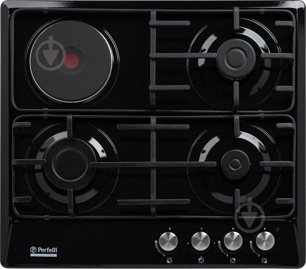 Варочная поверхность комбинированная Perfelli HKM 63410 BL - фото 1