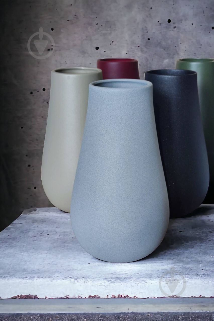 Ваза керамическая Kerama tato Госсиа 23 см серая - фото 7 Ваза керамическая Kerama tato Госсиа 23 см серая - фото 7