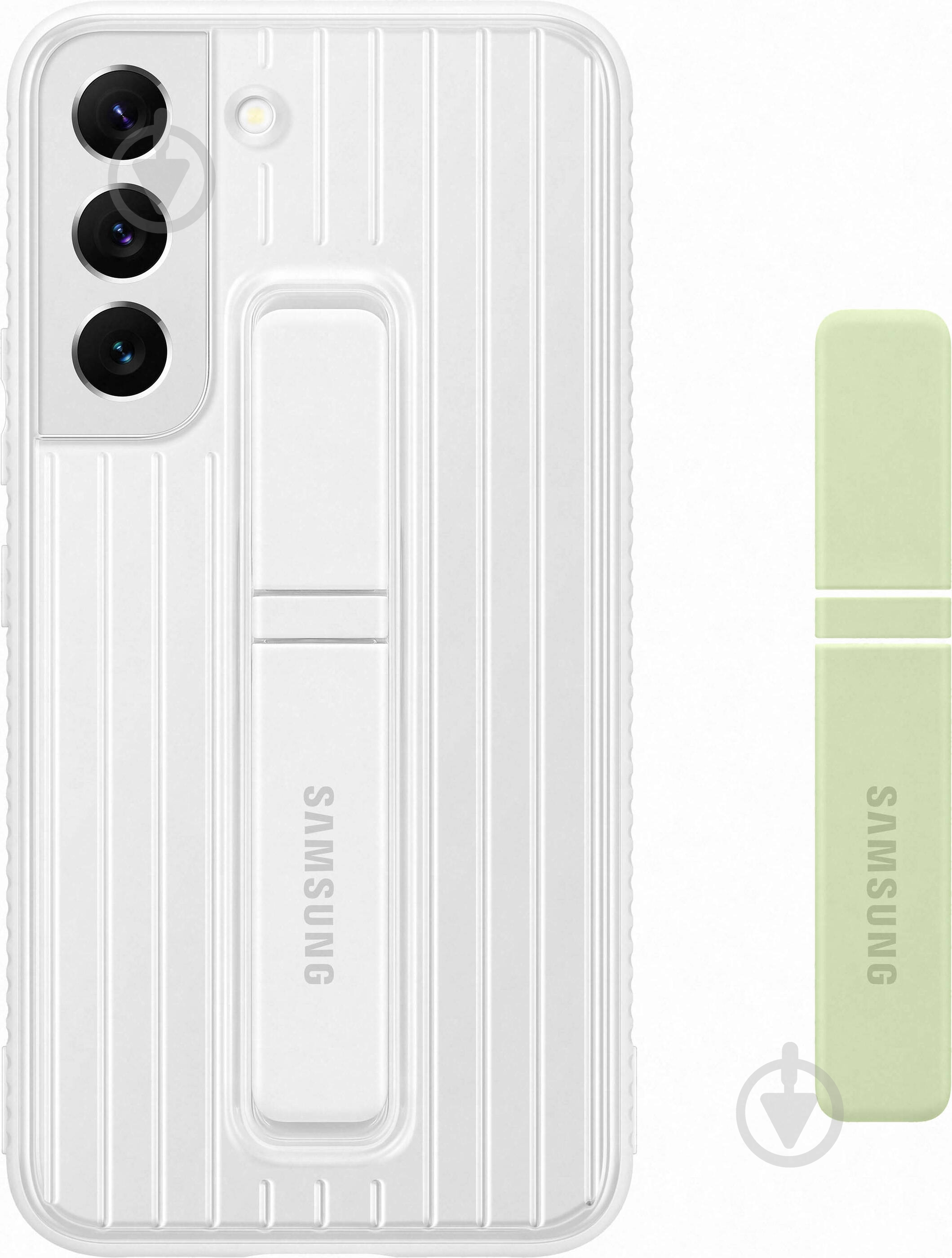 Чехол-накладка Samsung Protective Standing Cover для Galaxy S22 White (EF-RS901CWEGRU) - фото 3