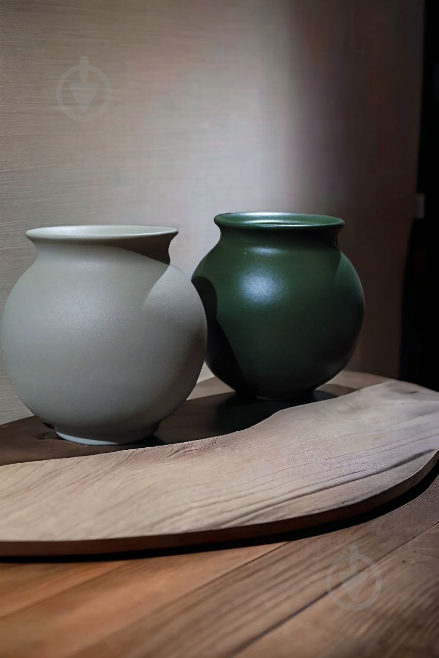 Ваза керамическая Kerama tato Сфера 16,5 см оливка - фото 7 Ваза керамическая Kerama tato Сфера 16,5 см оливка - фото 7