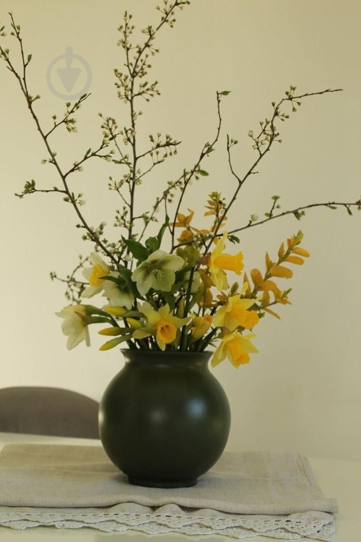 Ваза керамическая Kerama tato Сфера 16,5 см оливка - фото 8 Ваза керамическая Kerama tato Сфера 16,5 см оливка - фото 8