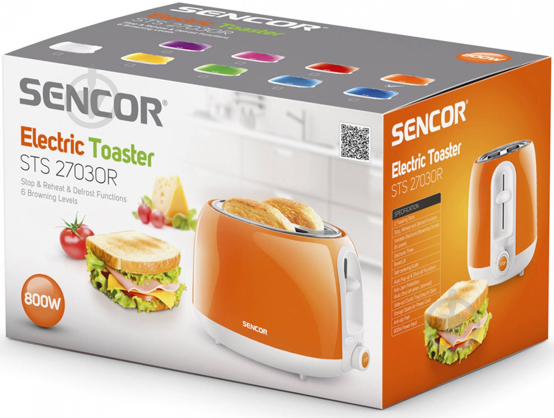 Тостер Sencor STS2703OR - фото 4