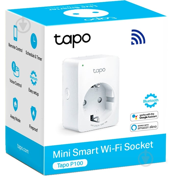 Wi-Fi-розетка TP-Link мини Tapo P100 (1-pack) - фото 2