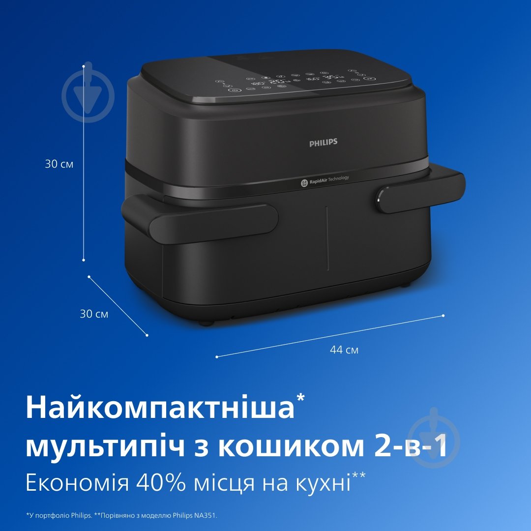 Мультипіч Philips Ovi Dual Flex NA150/00 з кошиком 2-в-1 - фото 9