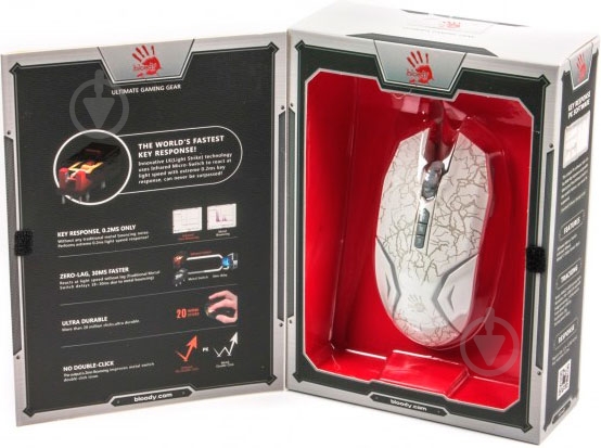 Мышь A4Tech Bloody N50 USB White - фото 13