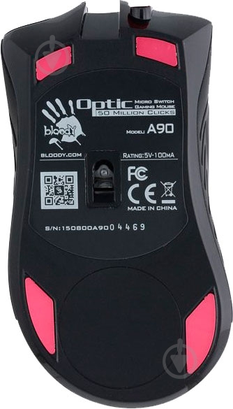 Мышь A4Tech Bloody A90 USB Black - фото 2 Мышь A4Tech Bloody A90 USB Black - фото 2