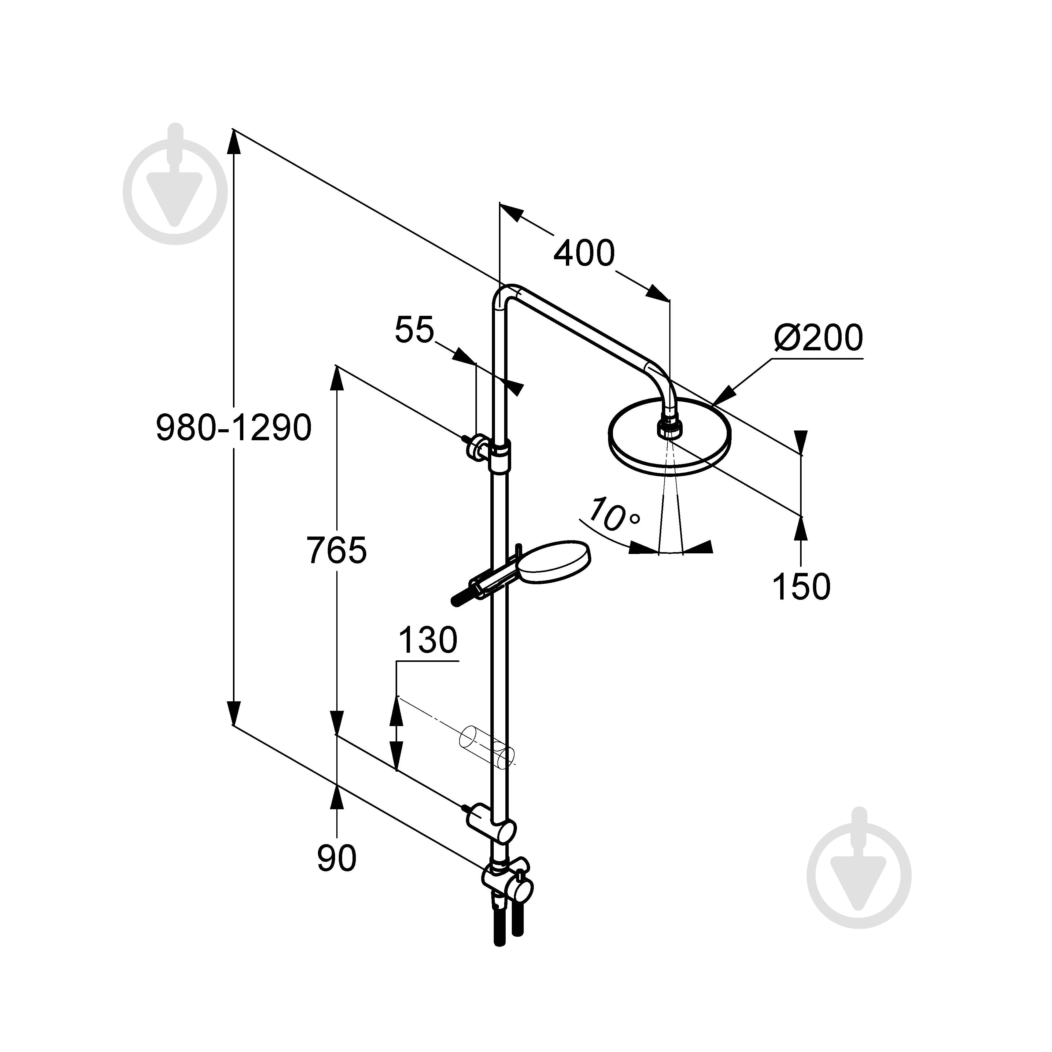 Душевой гарнитур Kludi Dual Shower System A-QA 660910500 - фото 2 Душевой гарнитур Kludi Dual Shower System A-QA 660910500 - фото 2