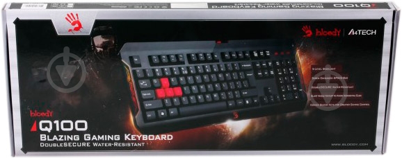 Клавиатура A4Tech (Q100) USB black - фото 7