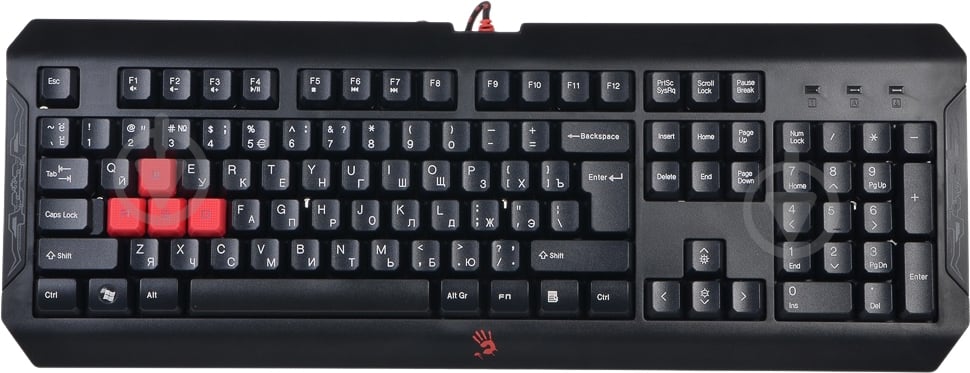 Клавиатура A4Tech (Q100) USB black - фото 1