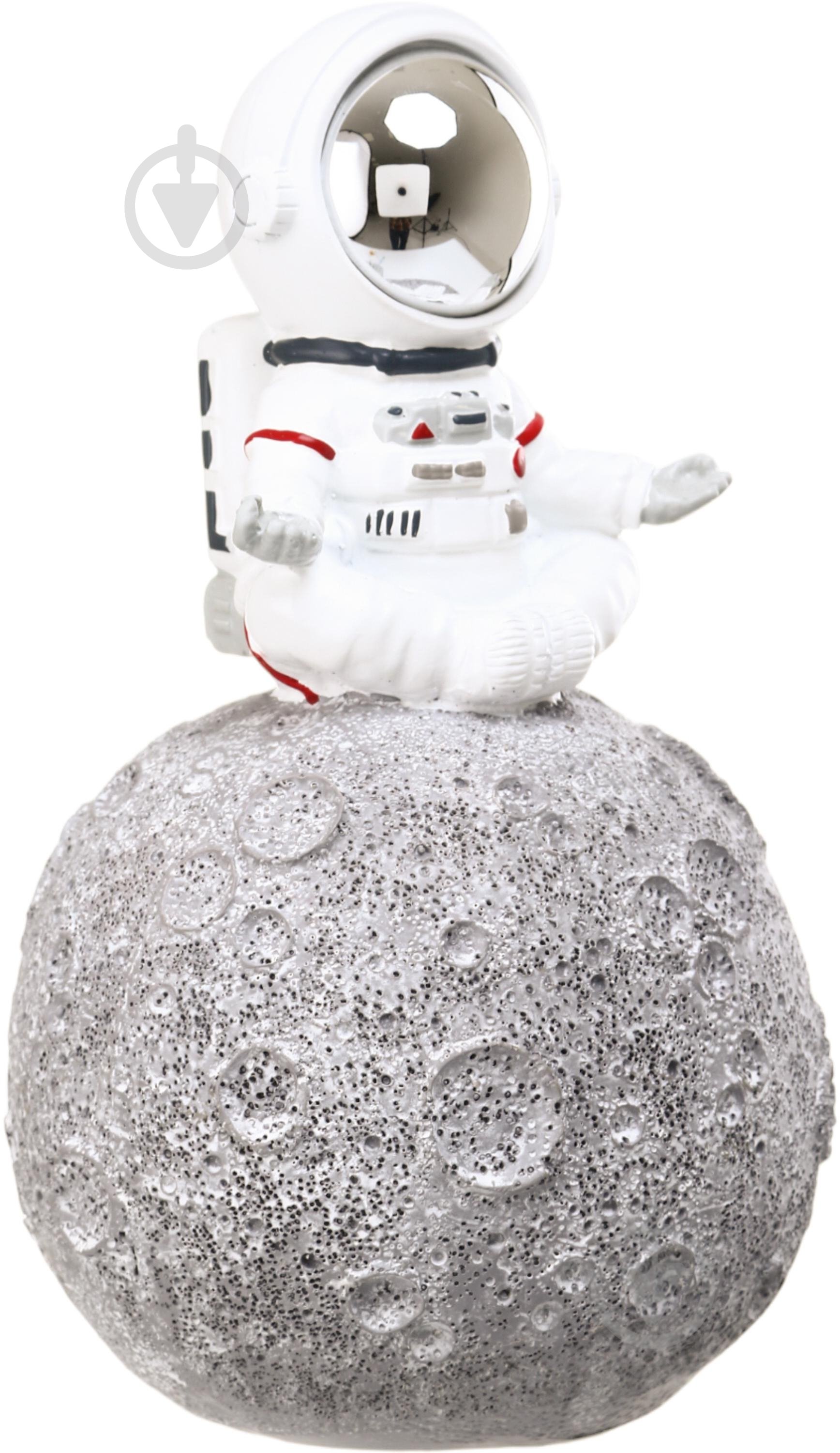 Статуетка Sensio Zen on the Moon 20х11,7х11,4 см білий із сірим - фото 3