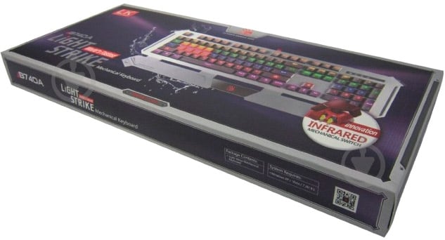 Клавиатура A4Tech (B740A) USB black/silver - фото 5