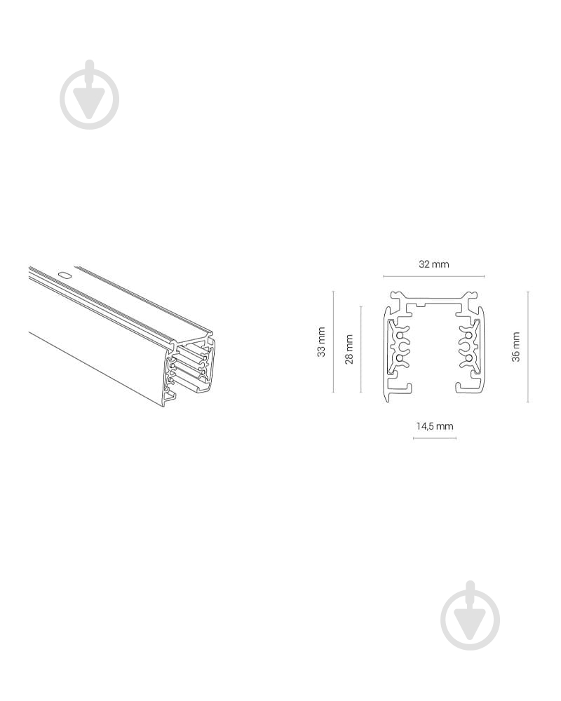 Шинопровод Nowodvorski черный 8716 - фото 2 Шинопровод Nowodvorski черный 8716 - фото 2