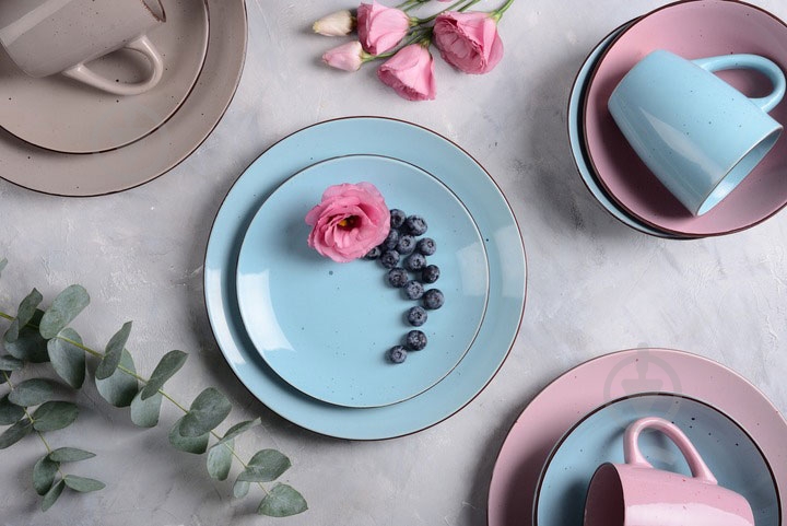 Тарілка десертна Limited Edition Terra 20 см (YF6002-2) - фото 2 Тарілка десертна Limited Edition Terra 20 см (YF6002-2) - фото 2