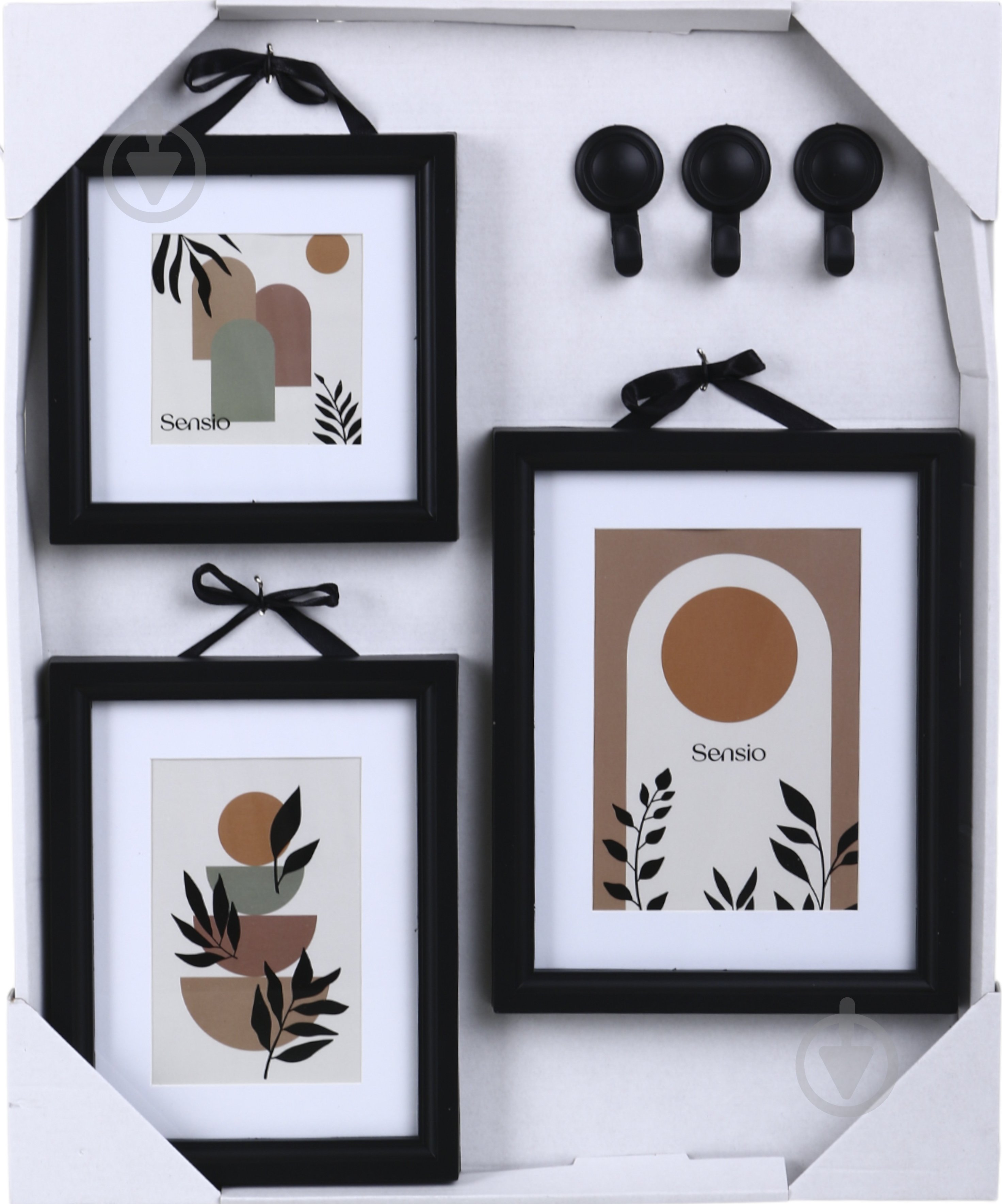 Фотоколлаж Sensio BW 3 фото 10x10/10x15/12x17 см черный - фото 2