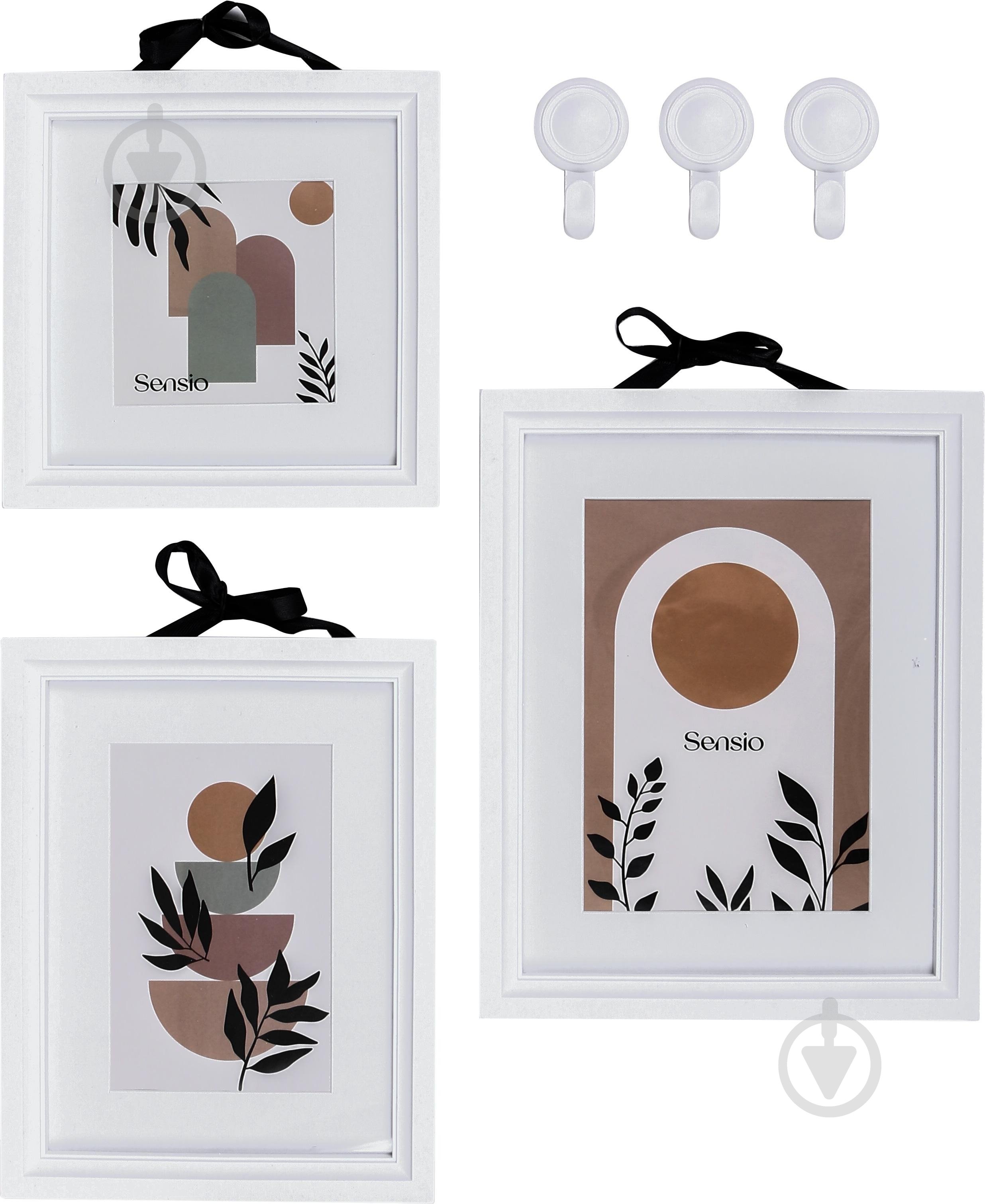 Фотоколлаж Sensio BW 3 фото 10x10/10x15/12x17 см белый - фото 1 Фотоколлаж Sensio BW 3 фото 10x10/10x15/12x17 см белый - фото 1