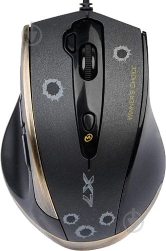 Мышь A4Tech F3 USB Black - фото 1