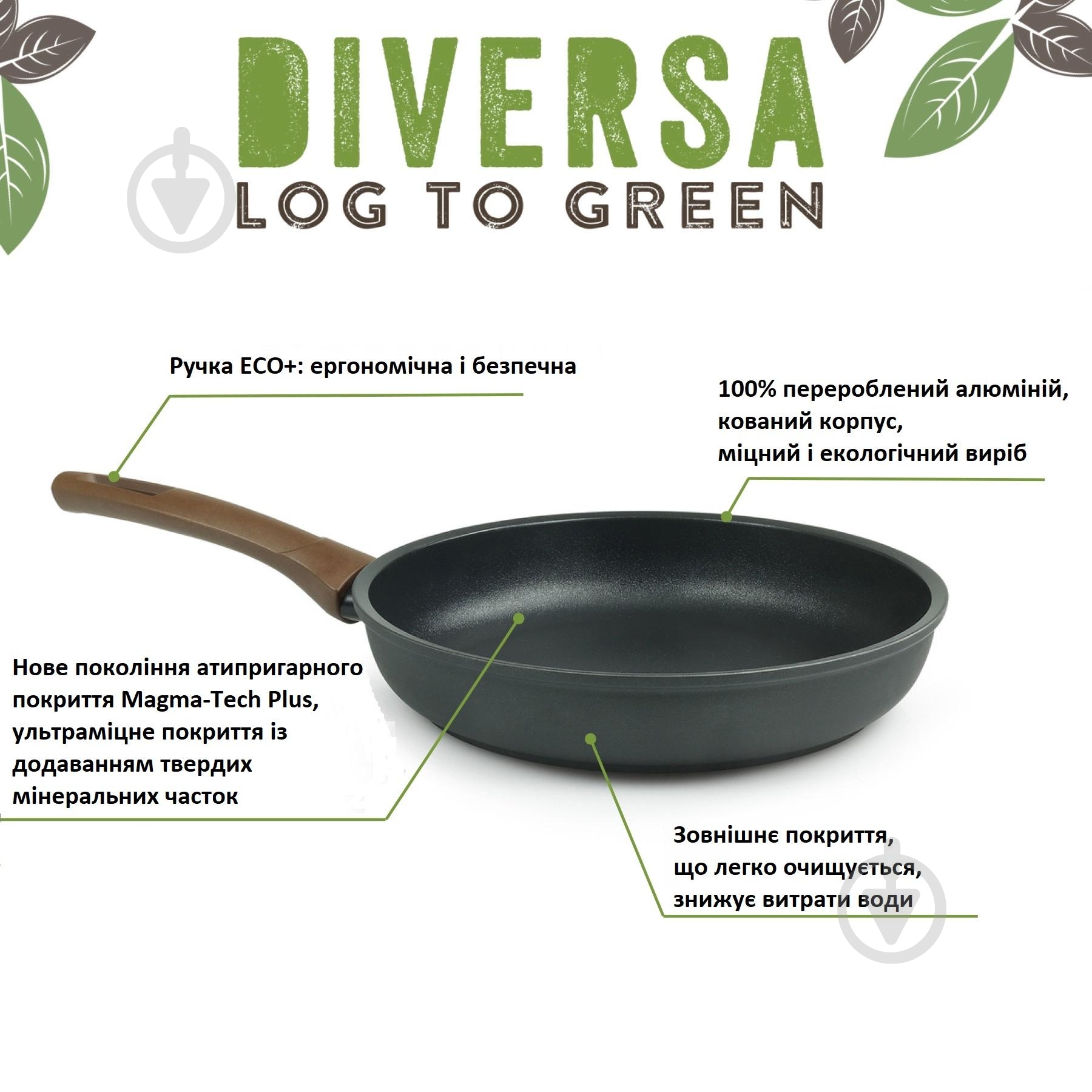 Сковорода Flonal Diversa 24 см (DIVPD2430) - фото 4 Сковорода Flonal Diversa 24 см (DIVPD2430) - фото 4