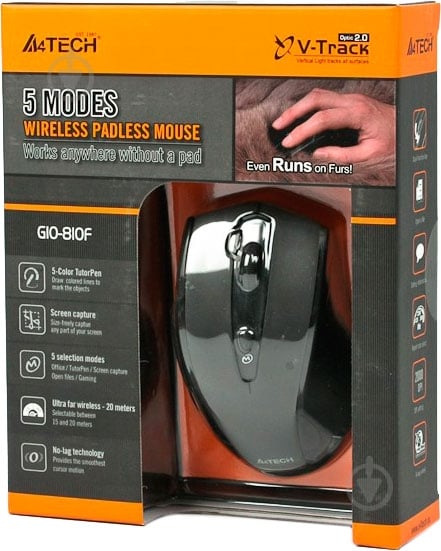 Мышь A4Tech G10-810F Black - фото 4