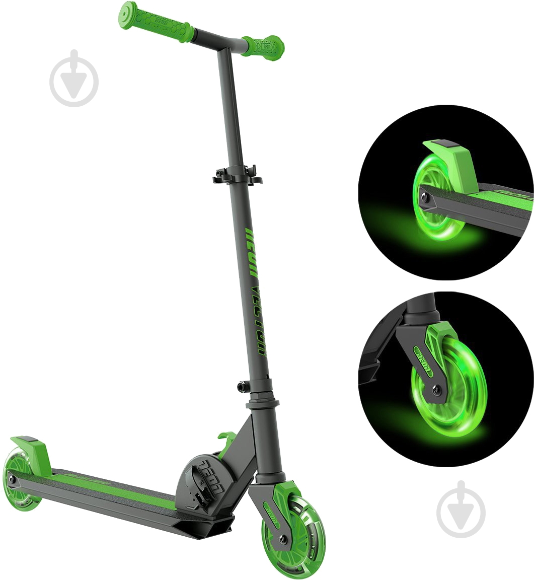 Самокат Neon детский Vector зеленый N101177 - фото 2 Самокат Neon детский Vector зеленый N101177 - фото 2