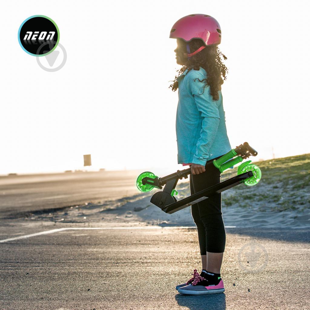 Самокат Neon детский Vector зеленый N101177 - фото 7 Самокат Neon детский Vector зеленый N101177 - фото 7