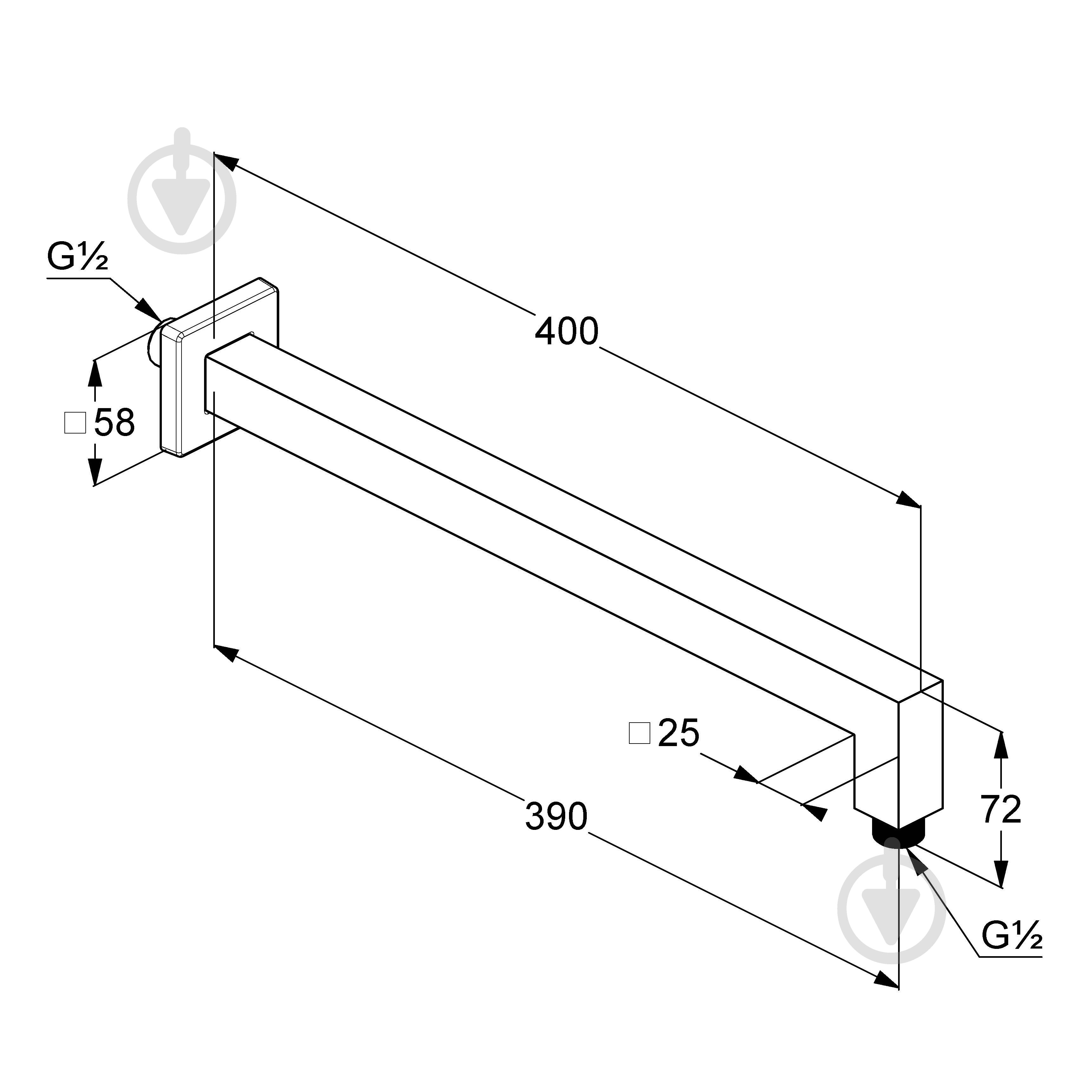 Кронштейн настенный для душа Kludi A-QA 665440500 - фото 2