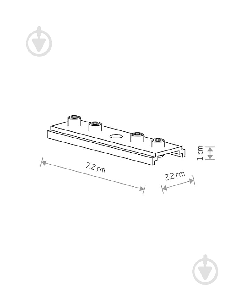 Соединитель Nowodvorski хром 10171 - фото 2