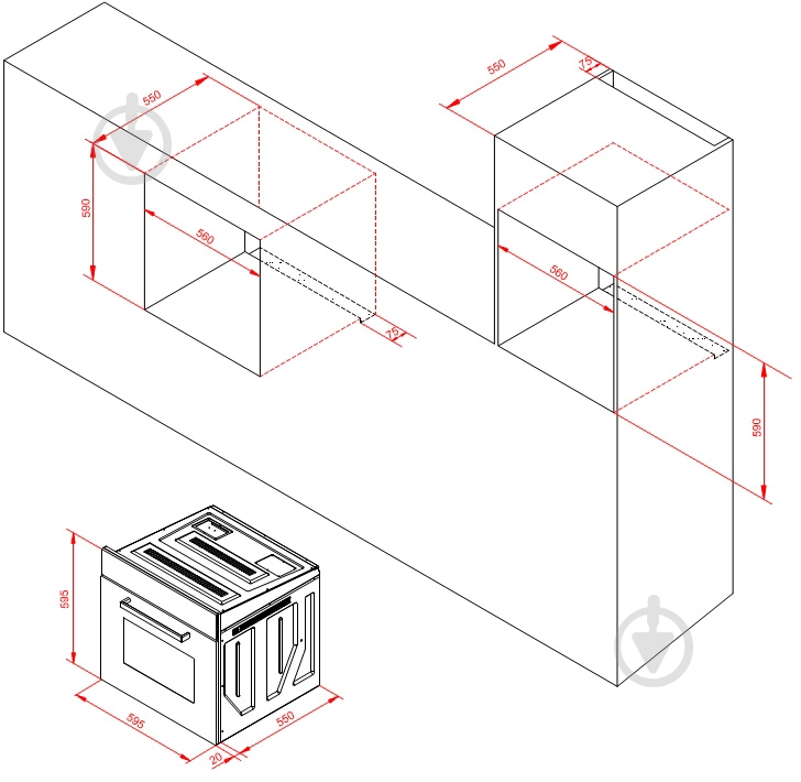 Духовой шкаф Interline HR 600 BK - фото 7 Духовой шкаф Interline HR 600 BK - фото 7