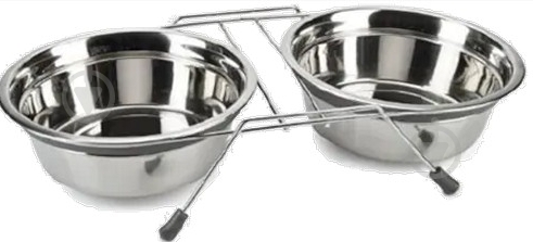 Миска двойная 4DOG DELUXE 2 х 0,95 л 5949060216165 - фото 1