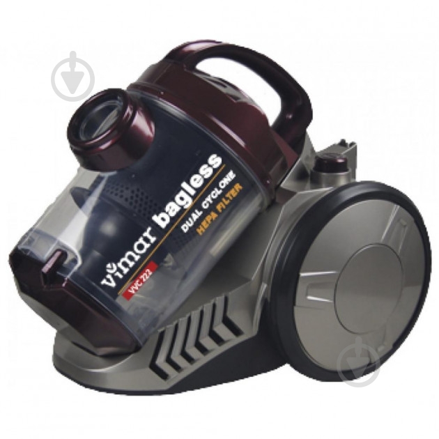 Пылесос Vimar VVC-222R для сухой уборки без мешка - фото 1 Пылесос Vimar VVC-222R для сухой уборки без мешка - фото 1
