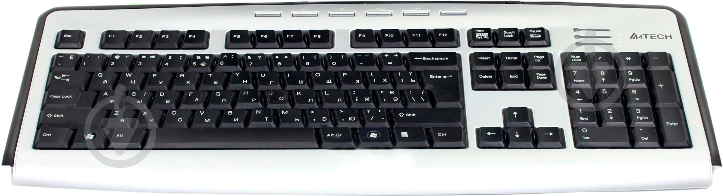 Клавиатура A4Tech (KLS-23MU) PS/2 black/silver - фото 1