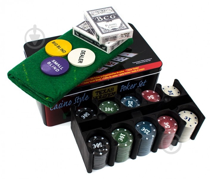 Набор для игры в покер Texas Hold'em - фото 1 Набор для игры в покер Texas Hold'em - фото 1