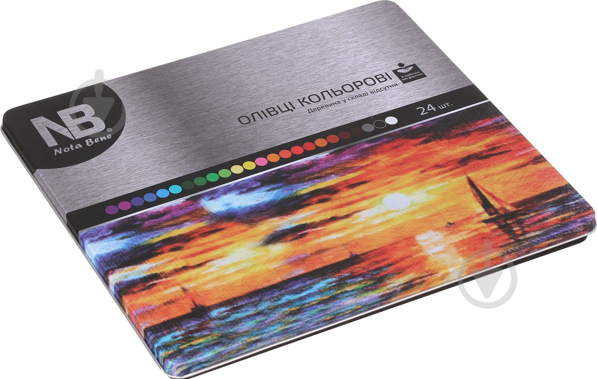 Набор карандашей цветных без дерева 24 шт. Nota Bene - фото 4 Набор карандашей цветных без дерева 24 шт. Nota Bene - фото 4