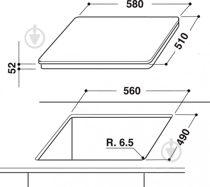 Варочная поверхность индукционная Hotpoint KIU 642FB - фото 2 Варочная поверхность индукционная Hotpoint KIU 642FB - фото 2