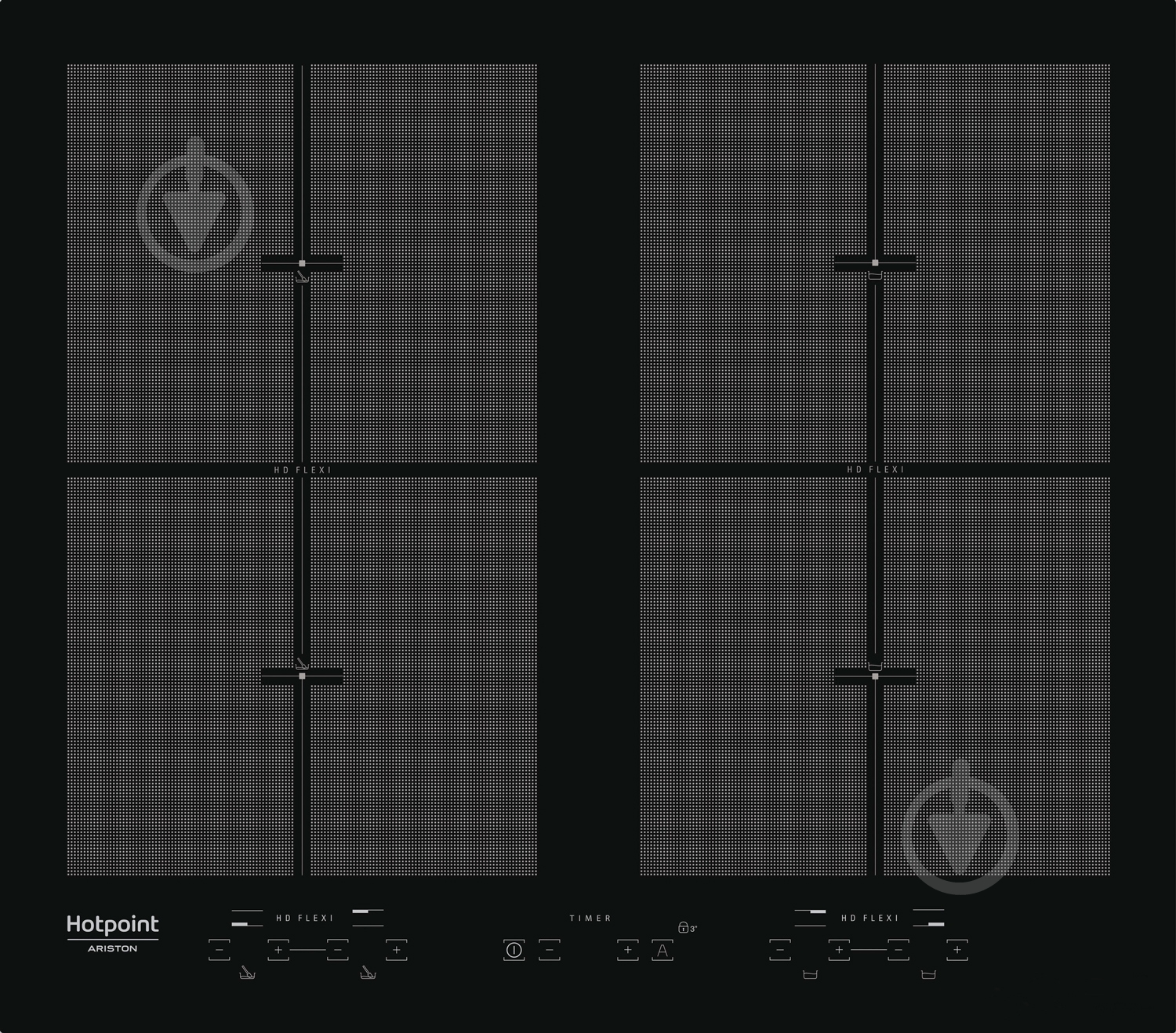 Варочная поверхность индукционная Hotpoint KIU 642FB - фото 1 Варочная поверхность индукционная Hotpoint KIU 642FB - фото 1