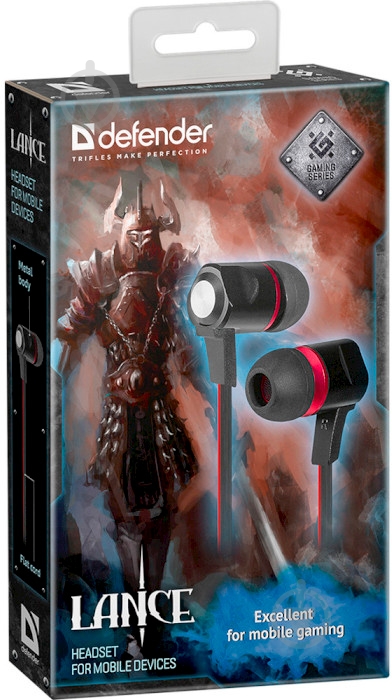 Наушники Defender Lance black/red (64450) - фото 2 Наушники Defender Lance black/red (64450) - фото 2
