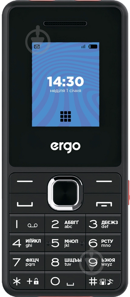 Мобильный телефон Ergo E181 black - фото 1 Мобильный телефон Ergo E181 black - фото 1