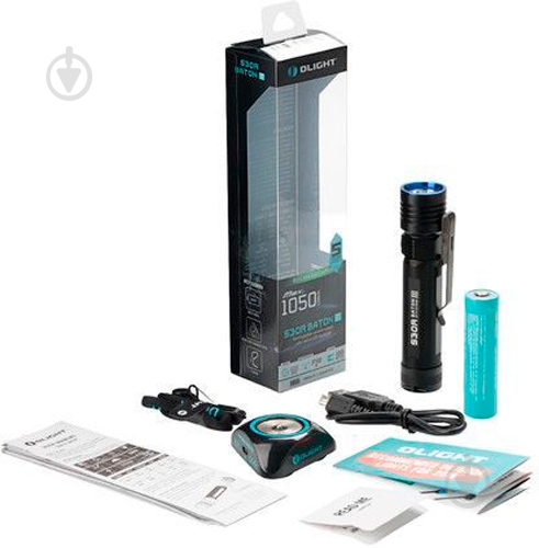 Ліхтарик Olight S30R Baton III чорний - фото 10
