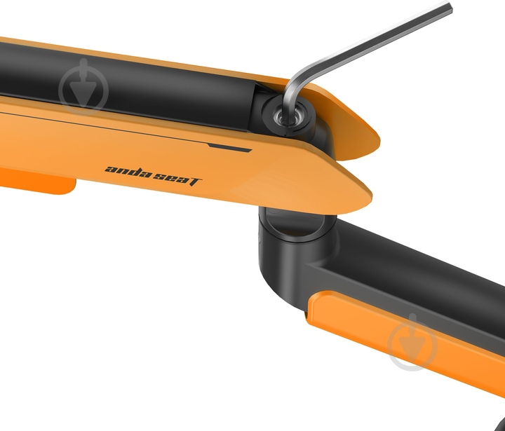 Кріплення для монітора Anda Seat Stealth PRO II (AD-W-A9-1S-BO) поворотно-похилі 17"-42" чорний із помаранчевим - фото 4