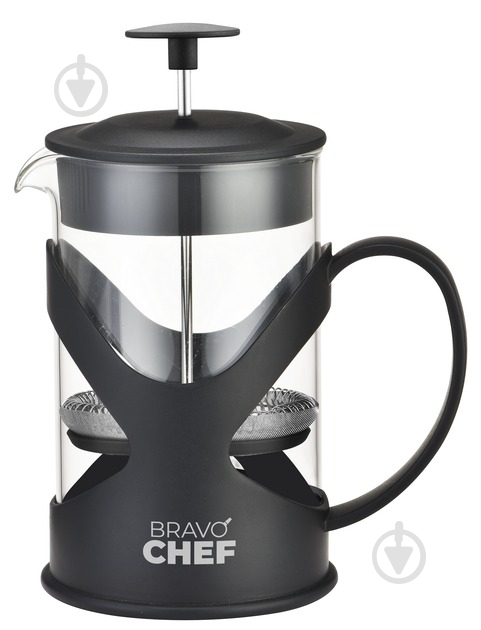 Френч-прес Bravo Chef L"Appetit 0.35 л чорний (BC-7302-350) - фото 2 Френч-прес Bravo Chef L"Appetit 0.35 л чорний (BC-7302-350) - фото 2