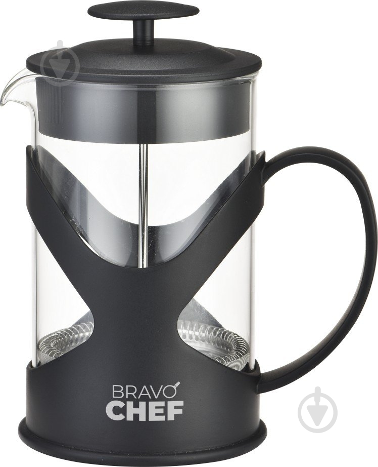 Френч-пресс Bravo Chef L'Appetit 0.6 л черный (BC-7302-600) - фото 1 Френч-пресс Bravo Chef L'Appetit 0.6 л черный (BC-7302-600) - фото 1