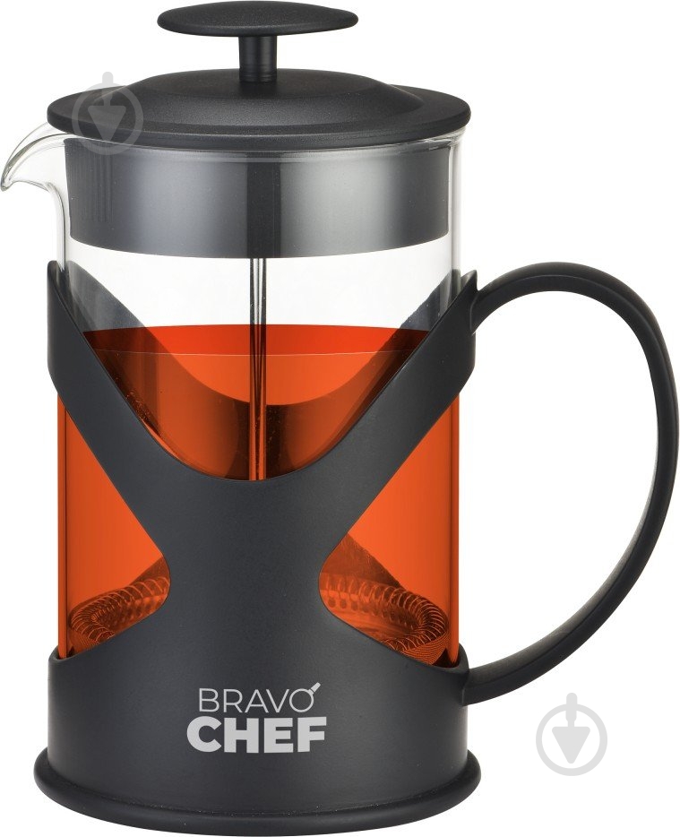 Френч-пресс Bravo Chef L'Appetit 0.6 л черный (BC-7302-600) - фото 2 Френч-пресс Bravo Chef L'Appetit 0.6 л черный (BC-7302-600) - фото 2