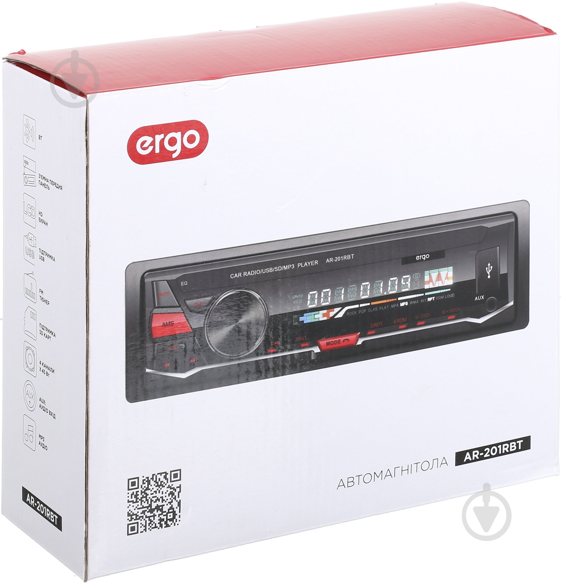 Автомагнитола Ergo AR-201RBT SD/MP3/USB - фото 7