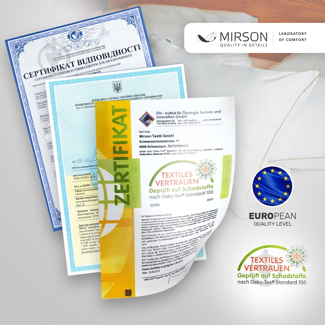 Наматрацник антиалергенний MirSon Стандарт Eco 221 звичайний з резинкою по периметру 26х160x190 см 2200000379894 - фото 8